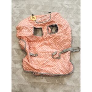 Suessie Shopping Cart and Highchair Cover in Pink Polka Dots